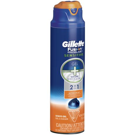 Гель для бритья gillette fusion proglide sensitive 2-в-1 alpine clean 170 мл